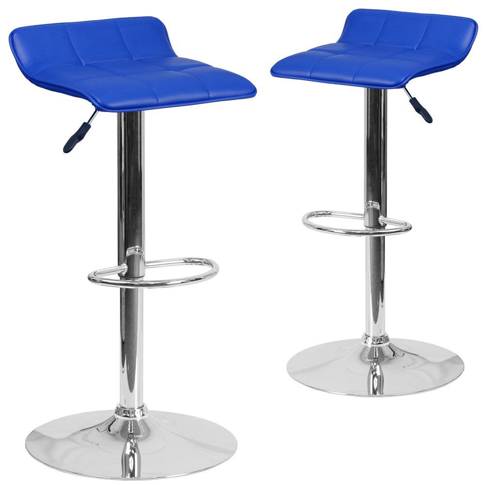 Blue Bar Stool Set of 2 C77153