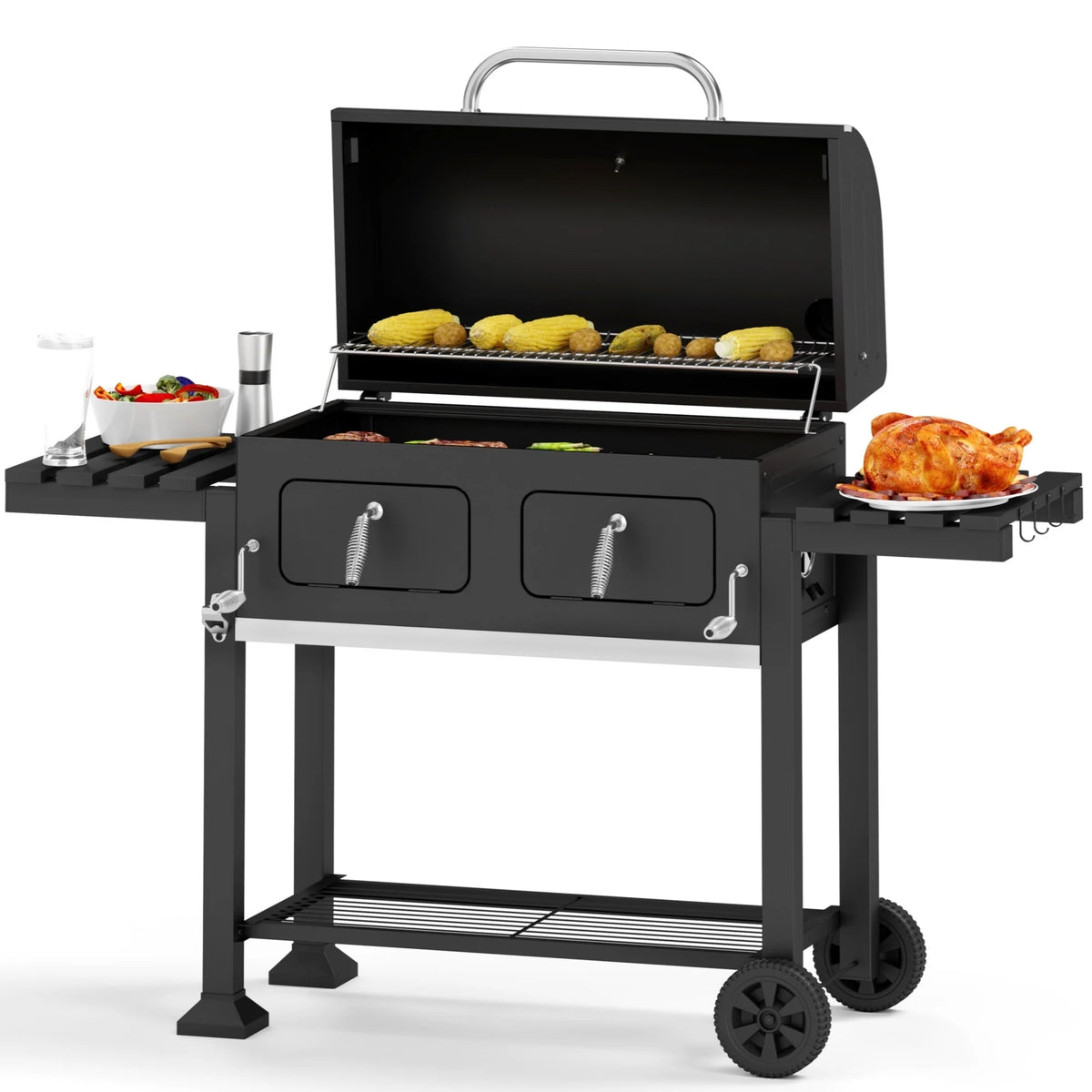 34-inch Portable Charcoal BBQ Grill W505