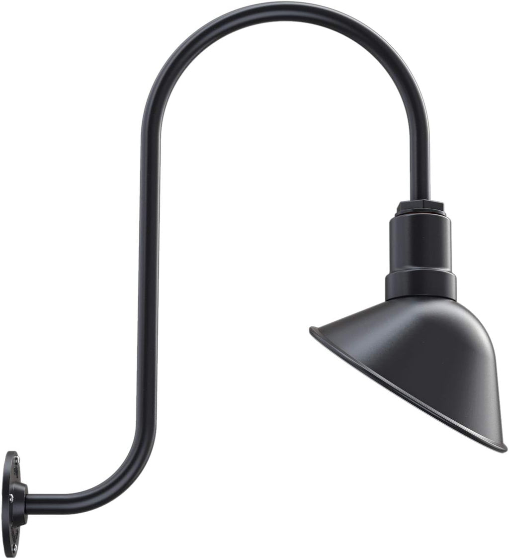 Galvanized Exterior 9 inch Dome 11 inch Gooseneck Store Sign Light W85317