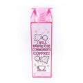 Coffee Milk Carton Water Bottle 500Ml 16.9Oz Q227