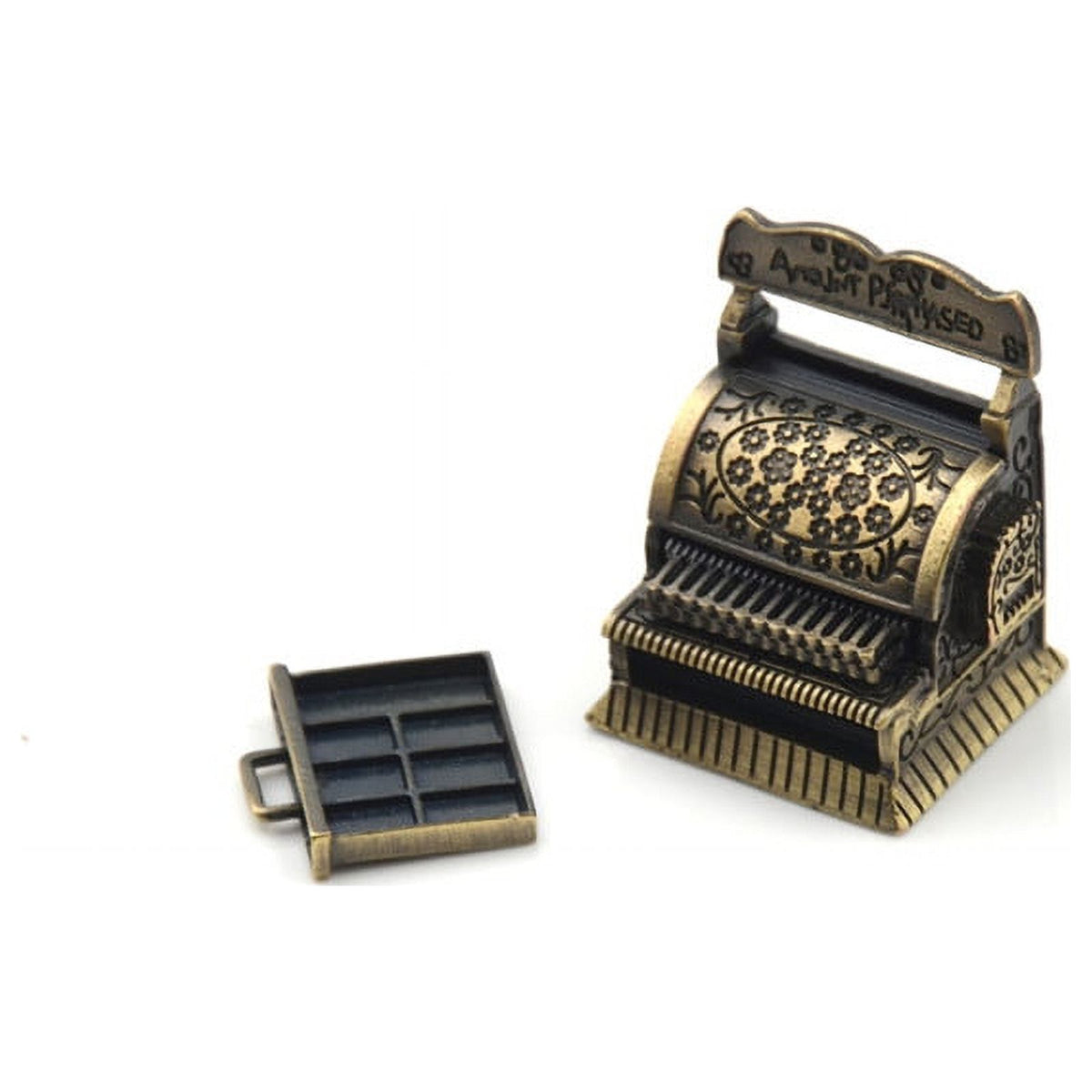 Vintage Metal Cash Register Dollhouse Miniature Furniture E210