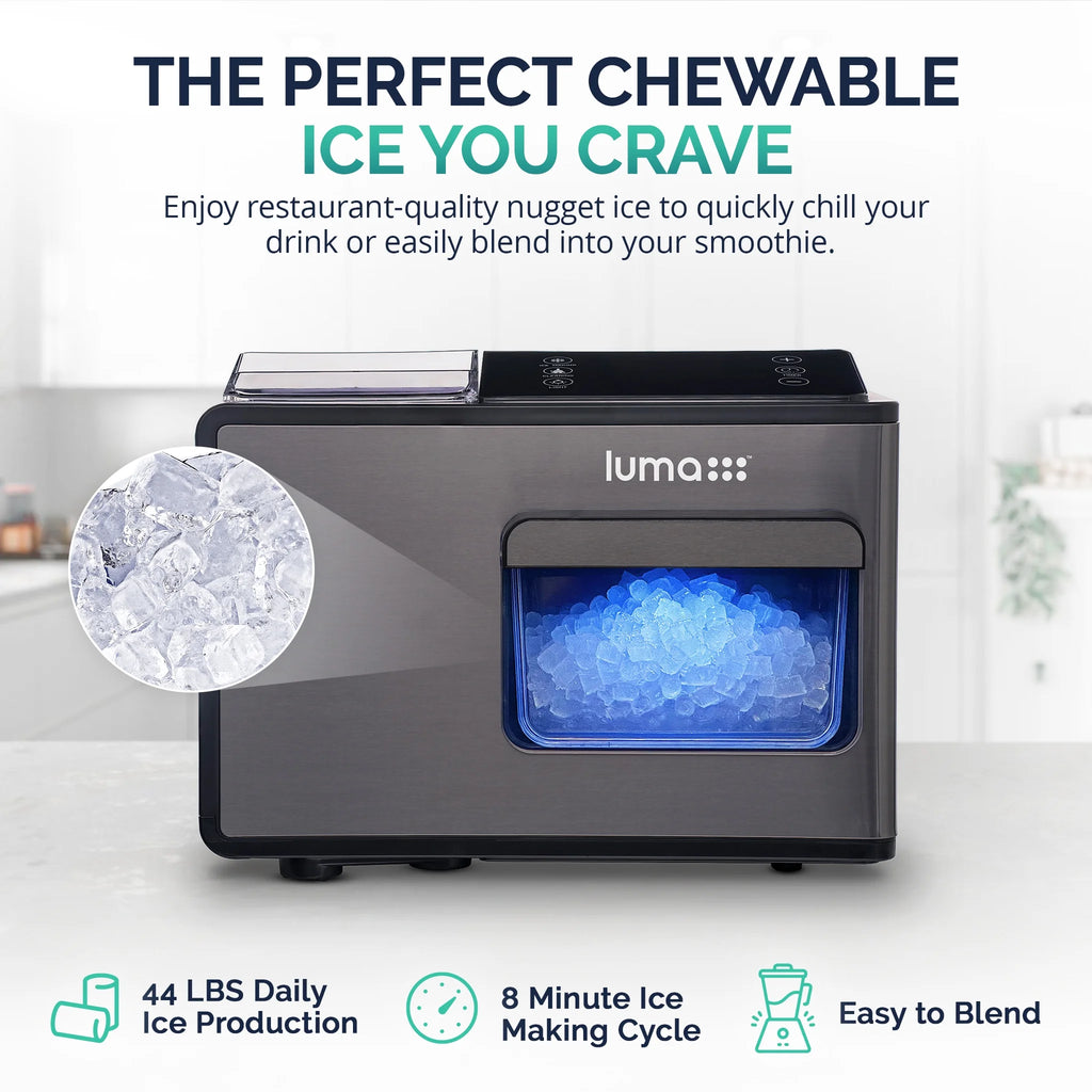 Black Stainless Steel Countertop Ice Maker K516452