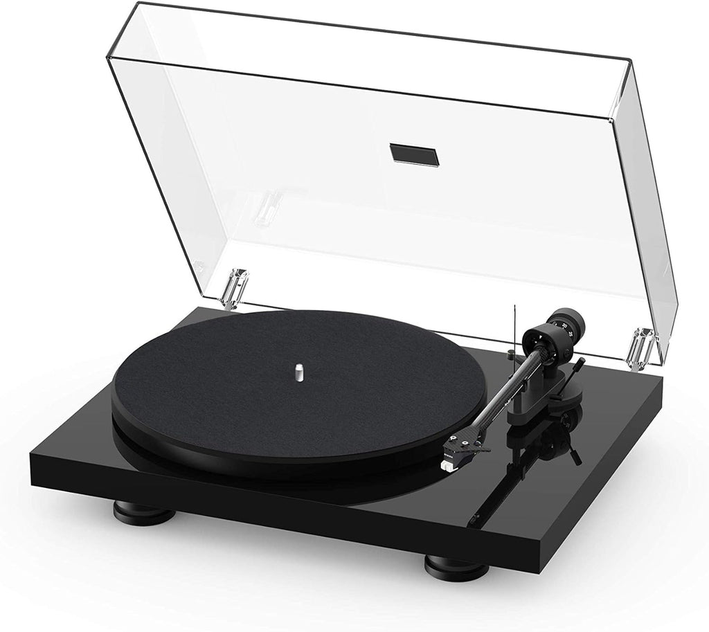 High Gloss Black Turntable with Carbon Fiber Tonearm and Sumiko Rainier Phono Cartridge P807322
