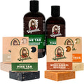 Men's Natural Bar Soap Pine Tar Bar Soap and Pine Tar Hair Care Shampoo and Conditioner Pack of 2 Y54182