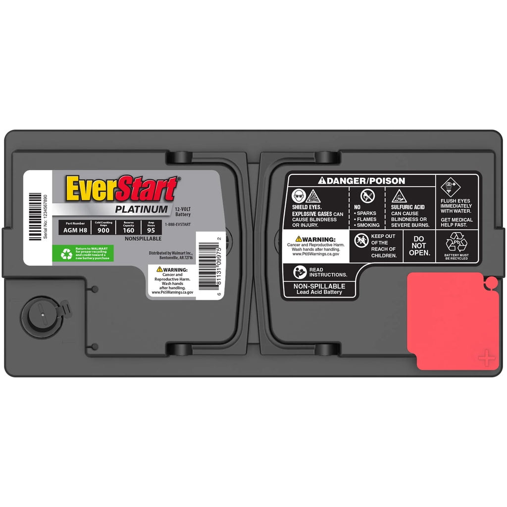 AGM Automotive Battery Group Size H8 12 Volt 850 CCA P4457