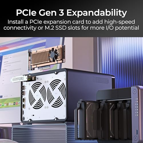 6 Bay 10GbE Desktop NAS with Quad-core Processor and 4 GB DDR4 RAM R762