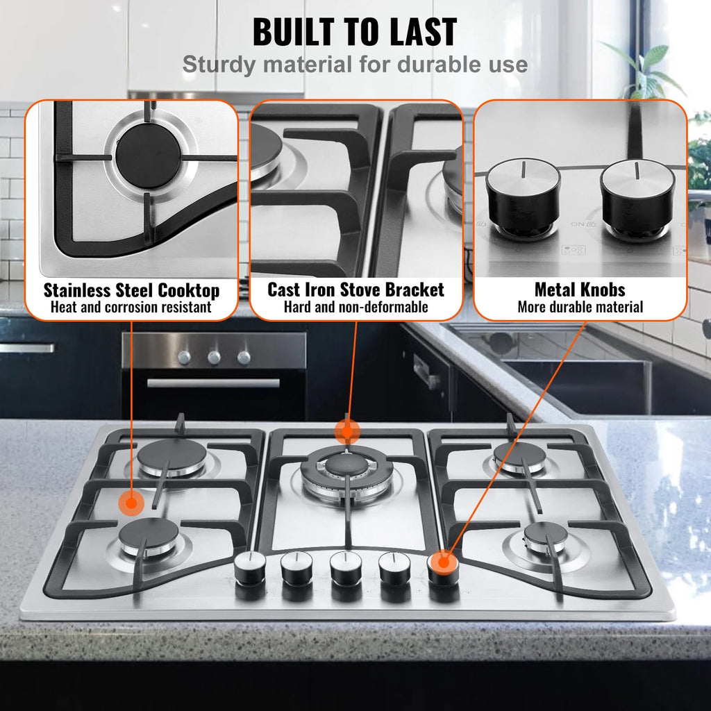 30 inch 5 Burners Gas Cooktop Y22731