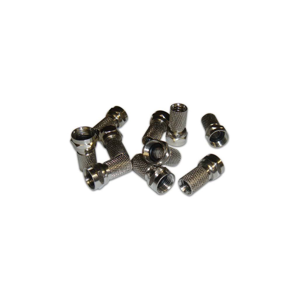 CATV F Twist-On Connector, RG6, Pack of 100 T483