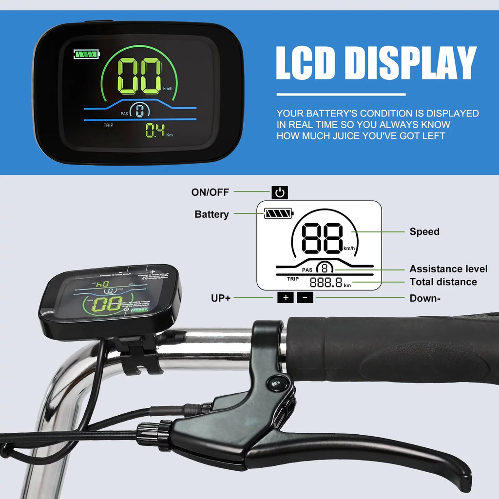 3 Wheel Electric Bike with Removable 36V 10Ah Lithium Battery T829312