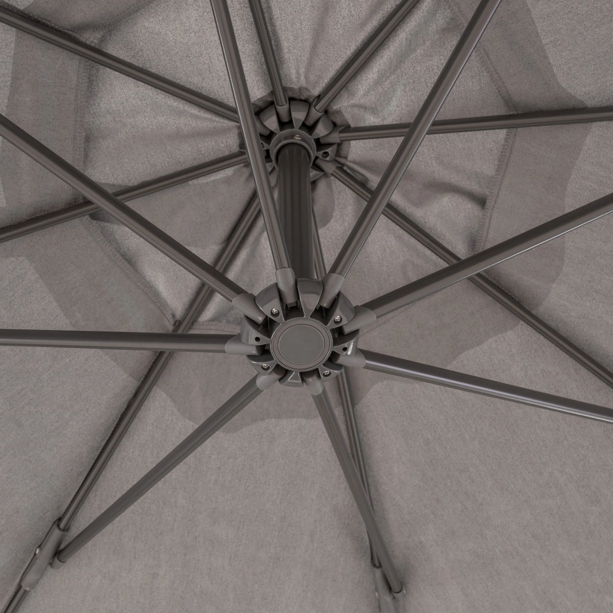 Canopy with Aluminum Pole and Dark Grey Plastic Base E5353