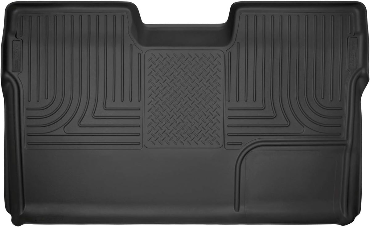 Black 2nd Seat Full Coverage Floor Liner for 2009-2014 Ford F-150 SuperCrew Cab C341