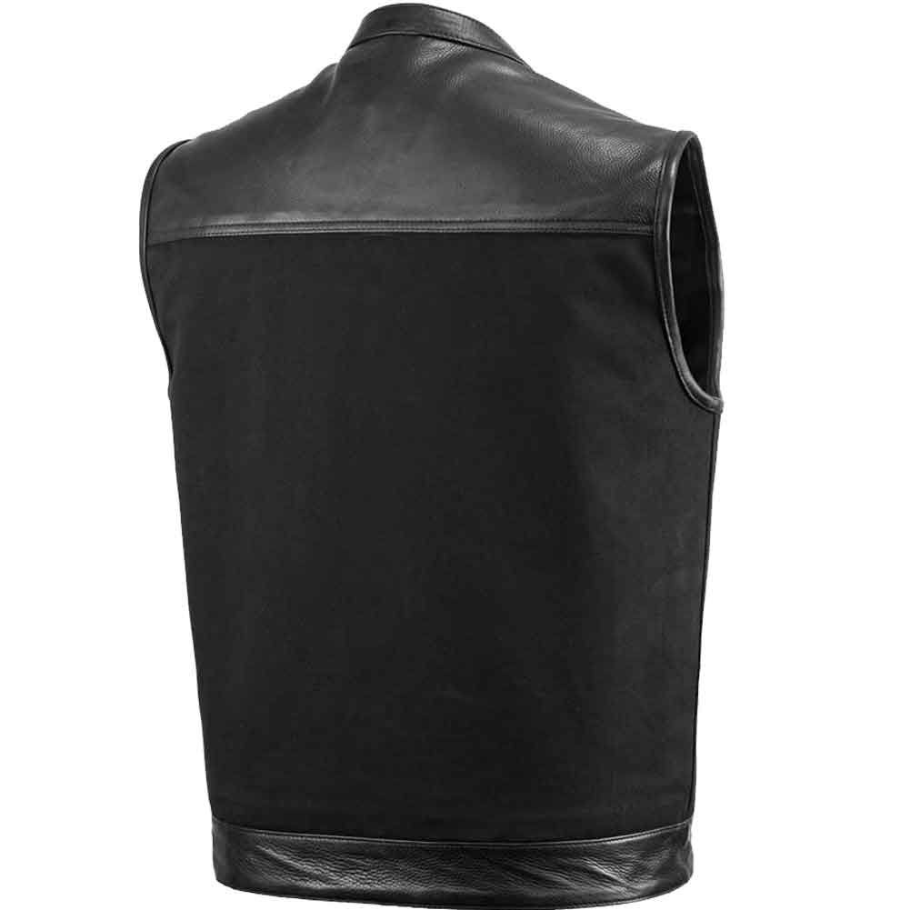 Leather & Canvas Vest Combo XL X2584
