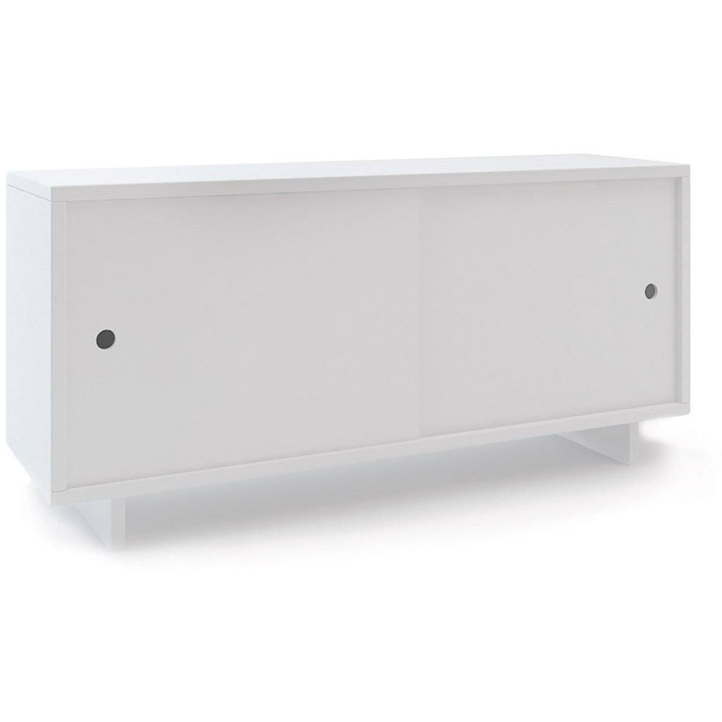 White Twin Size Console D200533