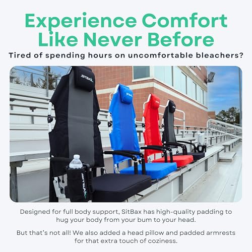 Padded Reclining Stadium Chair with Backpack Straps L43931