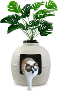 White Hidden Litter Box Furniture N653873