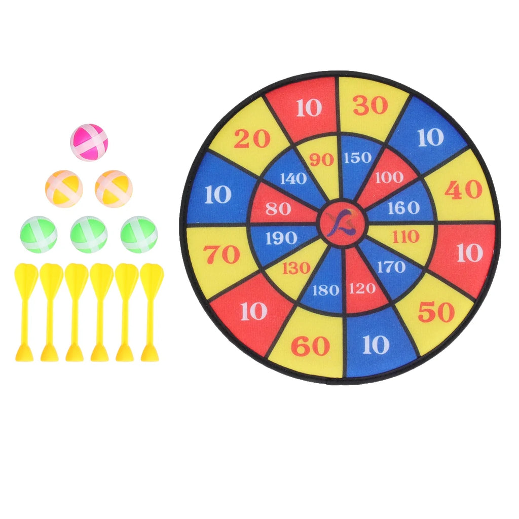Flocking Dart Board with 4pcs Darts Dartboard Set B44525
