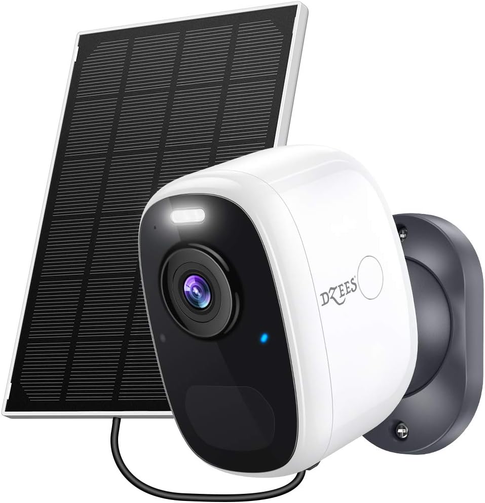 Solar Powered Wireless Outdoor Security Camera with 1080P Color Night Vision N219
