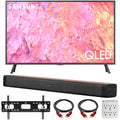 65 Inch QLED 4K Smart TV Bundle with Soundbar, TV Wall Mount Bracket and Surge Adapter F6721
