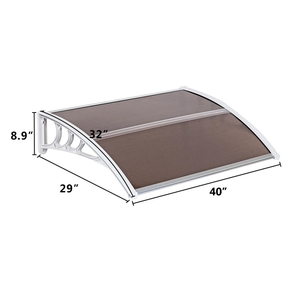 Transparent Polycarbonate Door Rain Cover E668