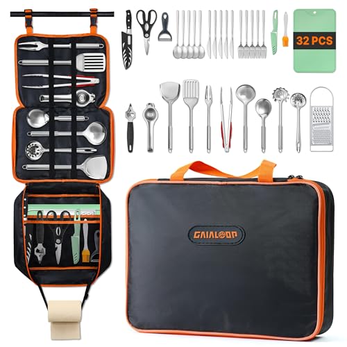 Camping Cooking Utensil Set with Organizer Case S472683