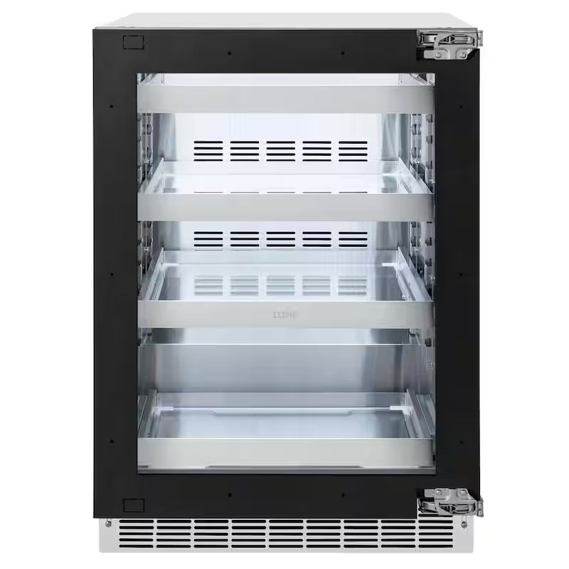 24 in. Single Zone 151-Can Panel Ready Beverage Fridge with Glass Door U794787