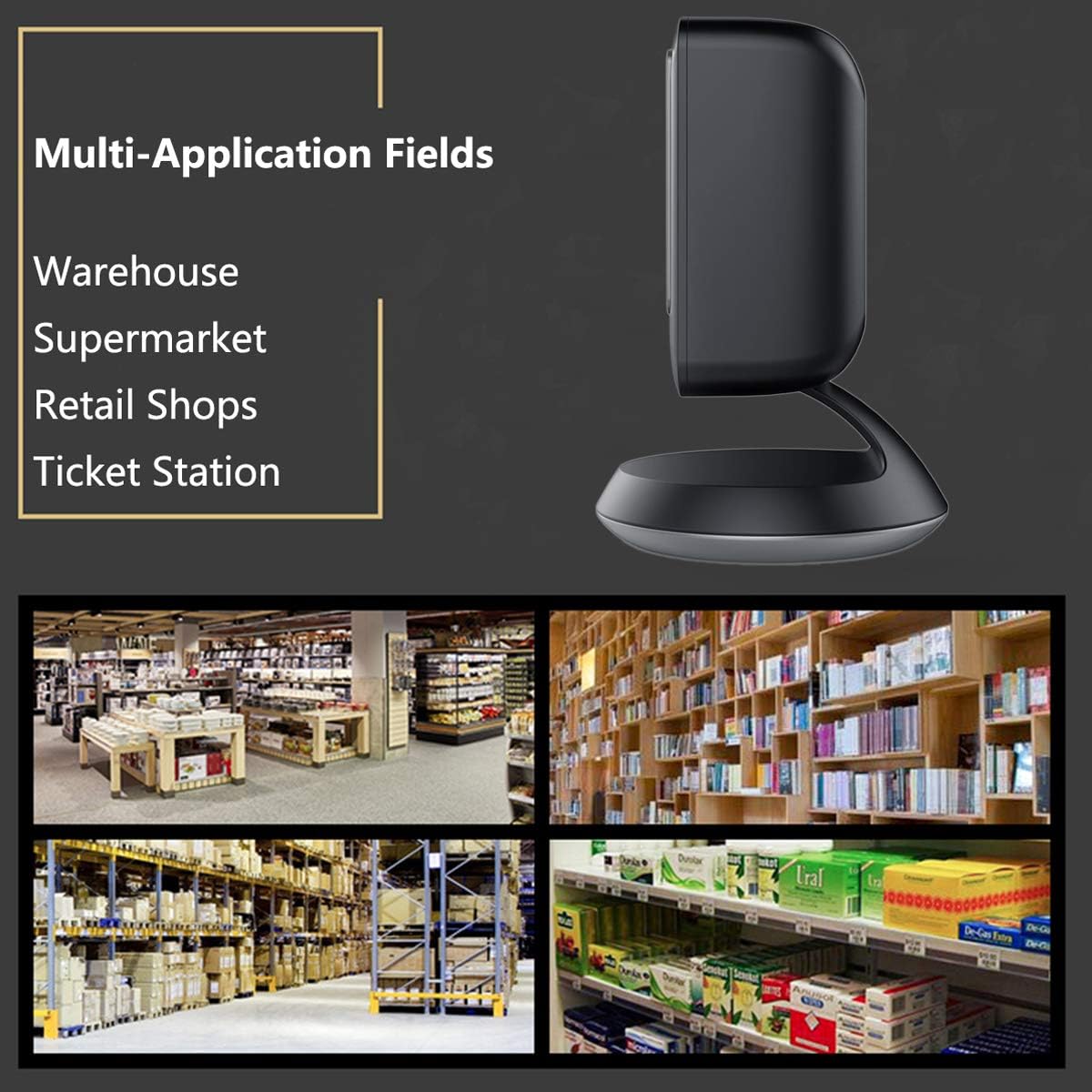 2D Barcode Scanner, USB, Pack of 2 B8096