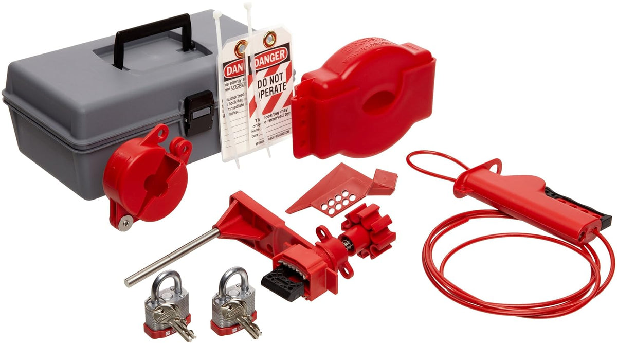 Valve Lockout Toolbox Kit with 2 Safety Padlocks O694