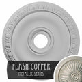20x22OD x 3 5/8x22ID x 1x22P Ceiling Medallion, Hand-Painted Flash Copper B2016