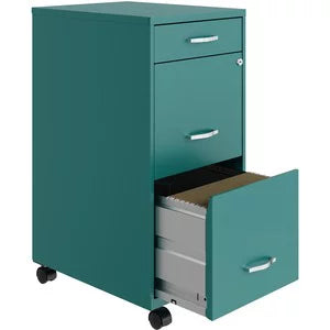 Mobile Letter Size Three Drawer File Cabinet H109