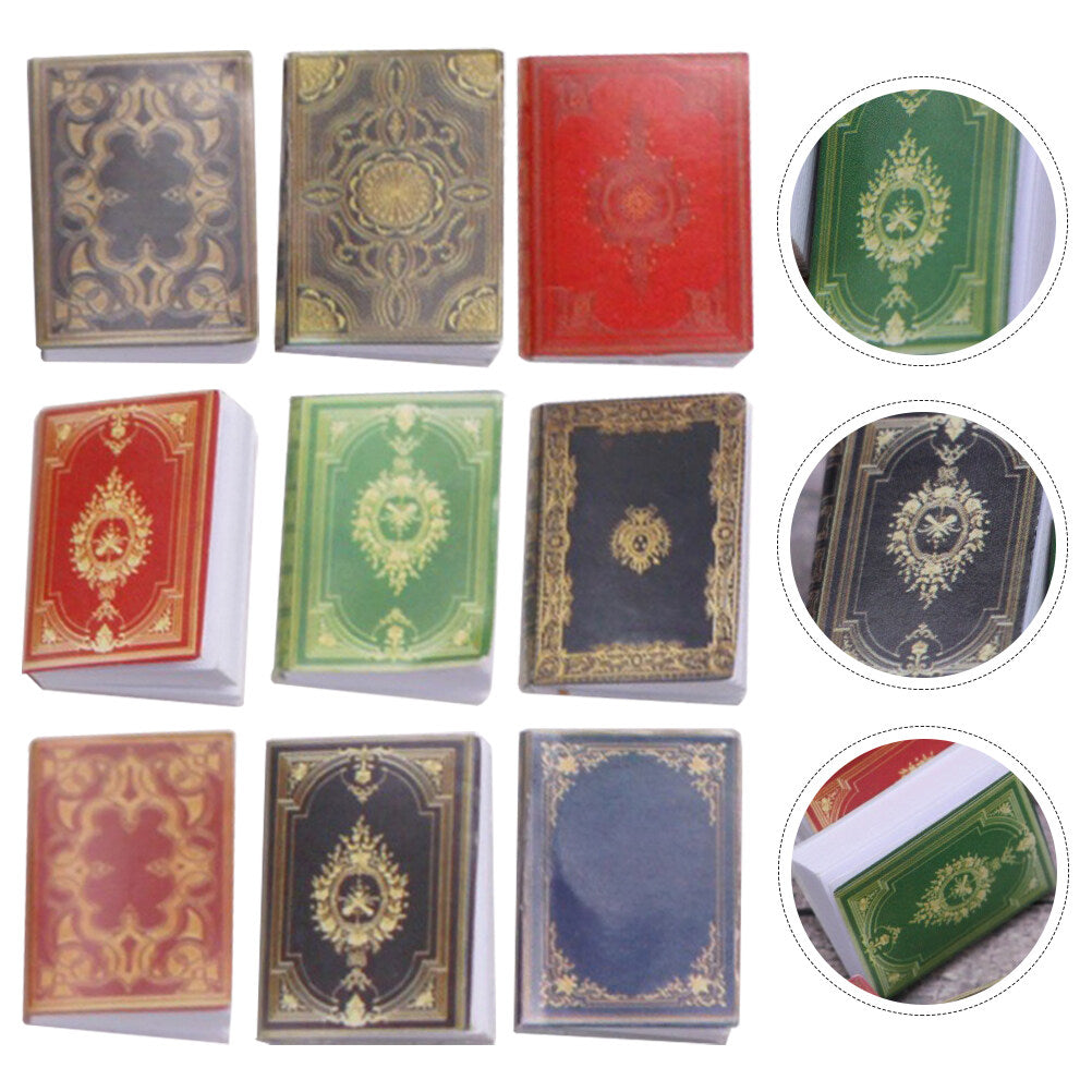 9pcs Doll House Mini Books Toys W194024