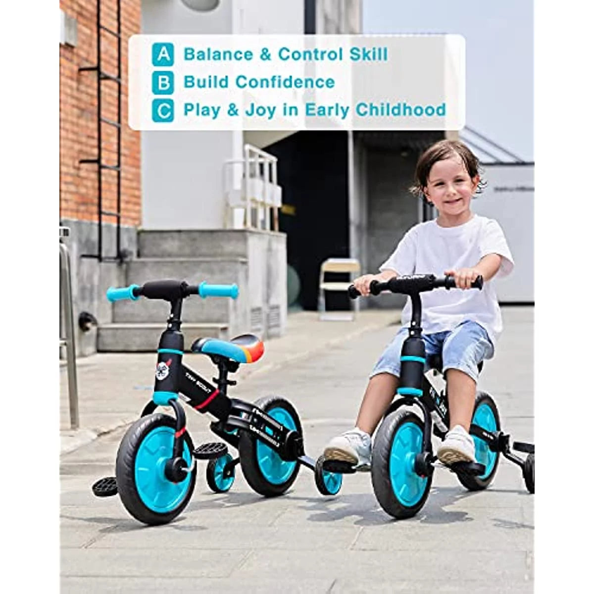 4-in-1 Kids Balance Bike Z868