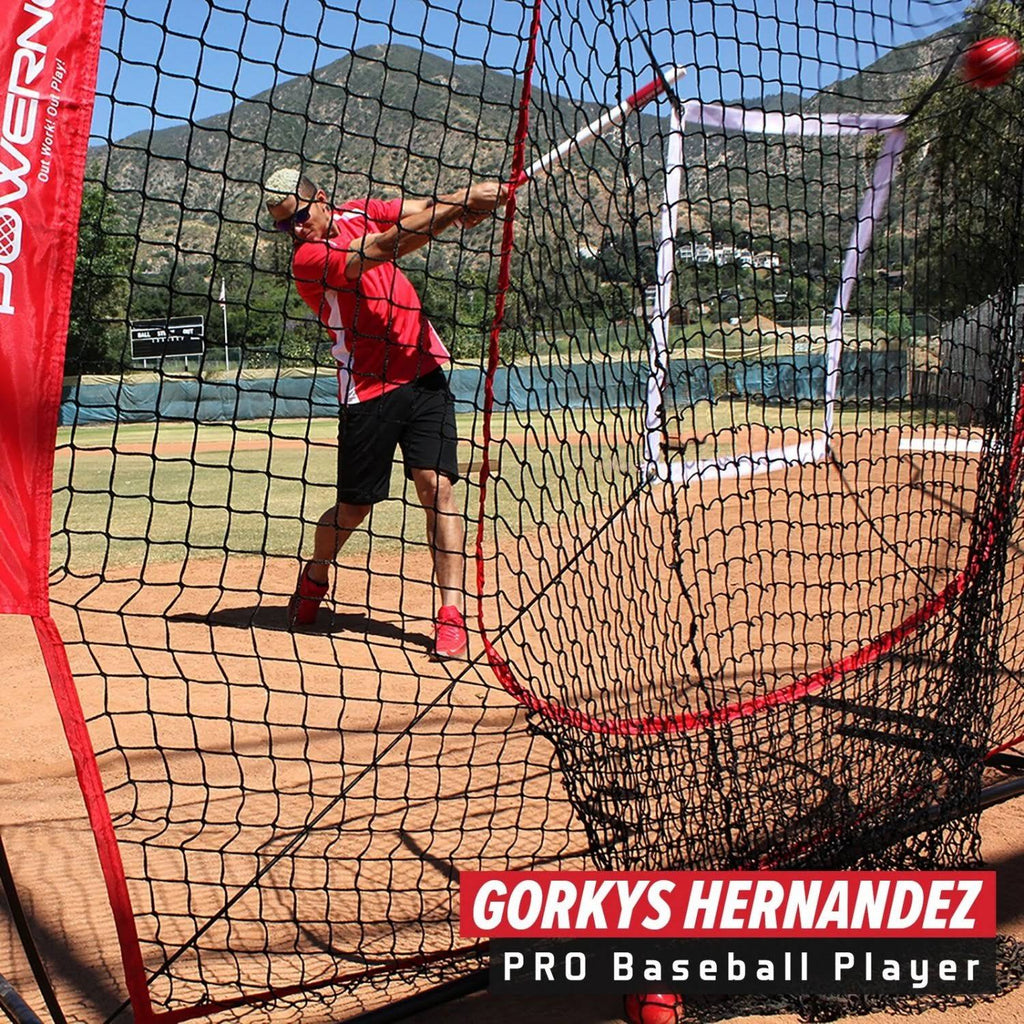 7x7 Practice Net Bundle with Strike Zone Ball Caddy and 3 Training Balls S1265