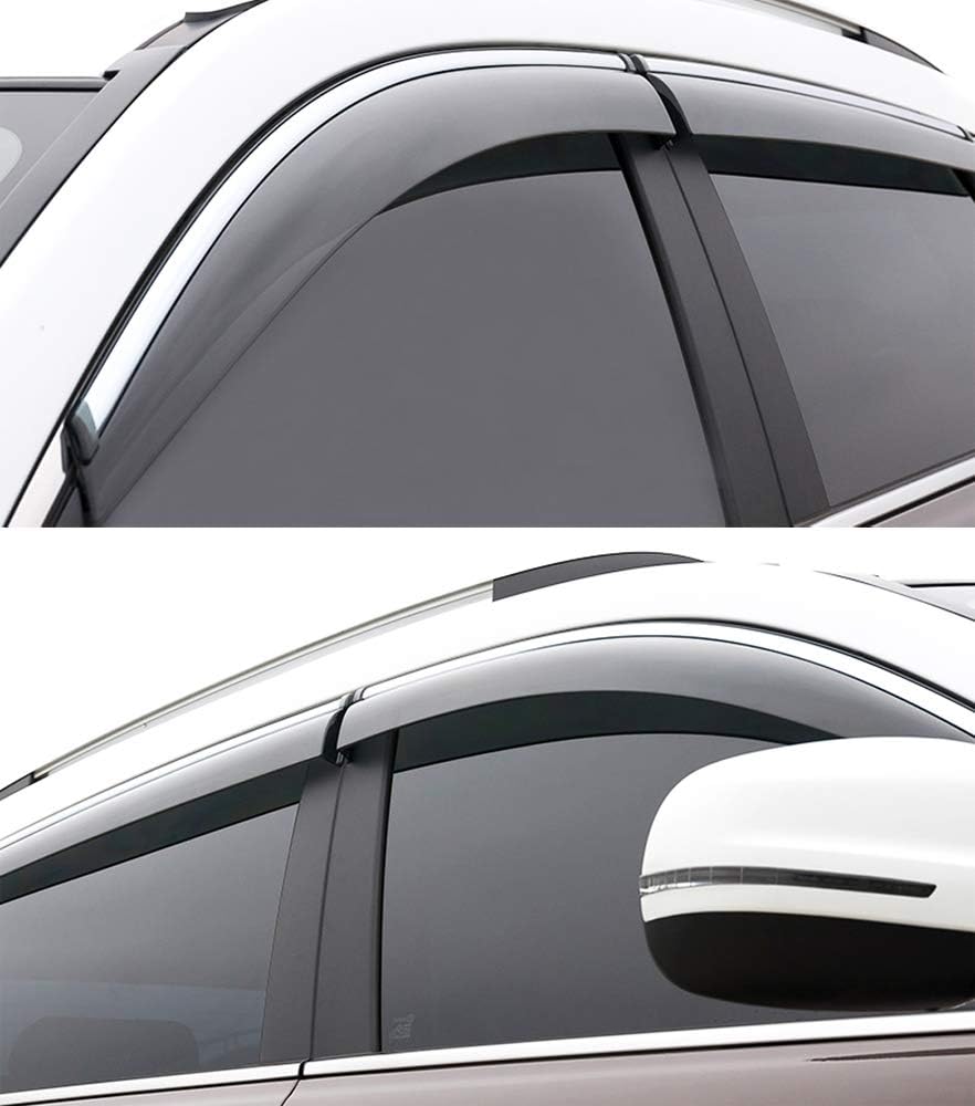 Car Window Visor Vent Shade Deflector Sun/Rain/Fog Guards P21333