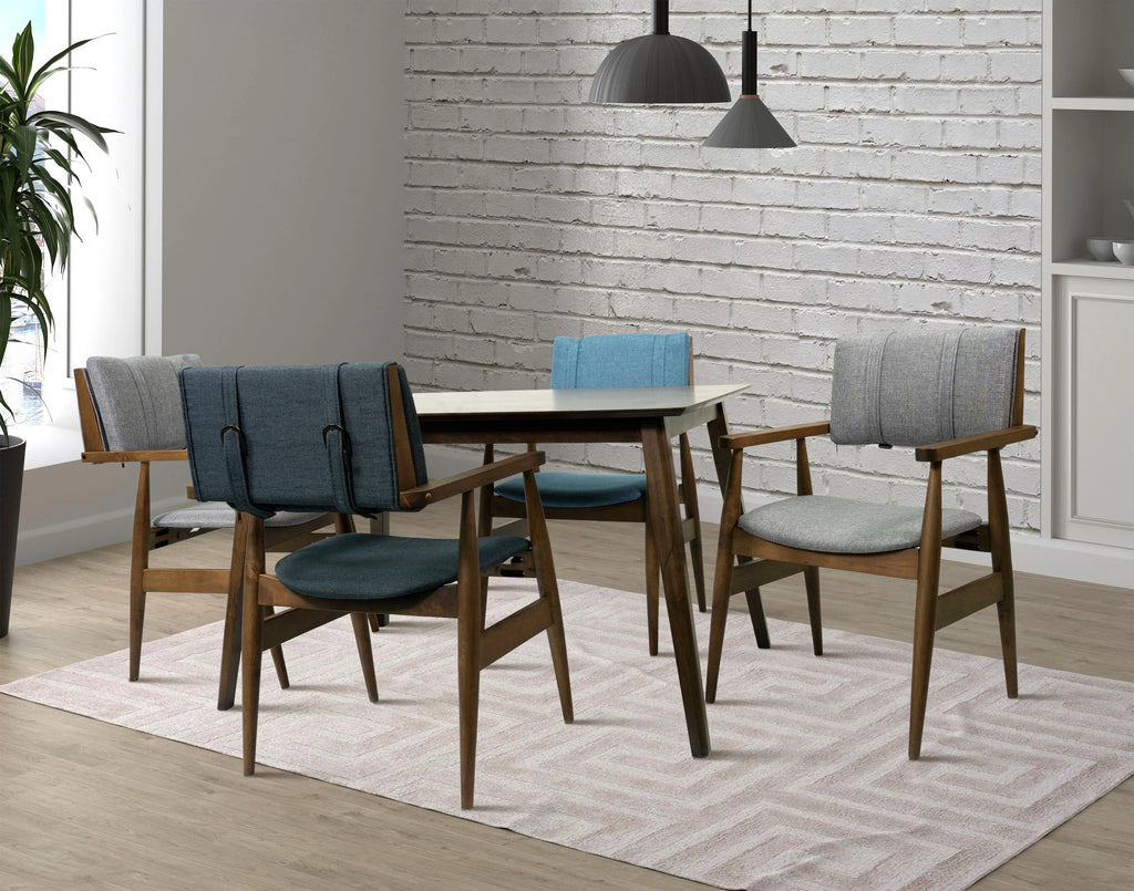 Gray Solid Wood Dining Chairs (Set of 2) I982