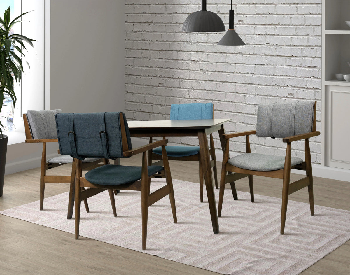 Gray Solid Wood Dining Chairs (Set of 2) I982