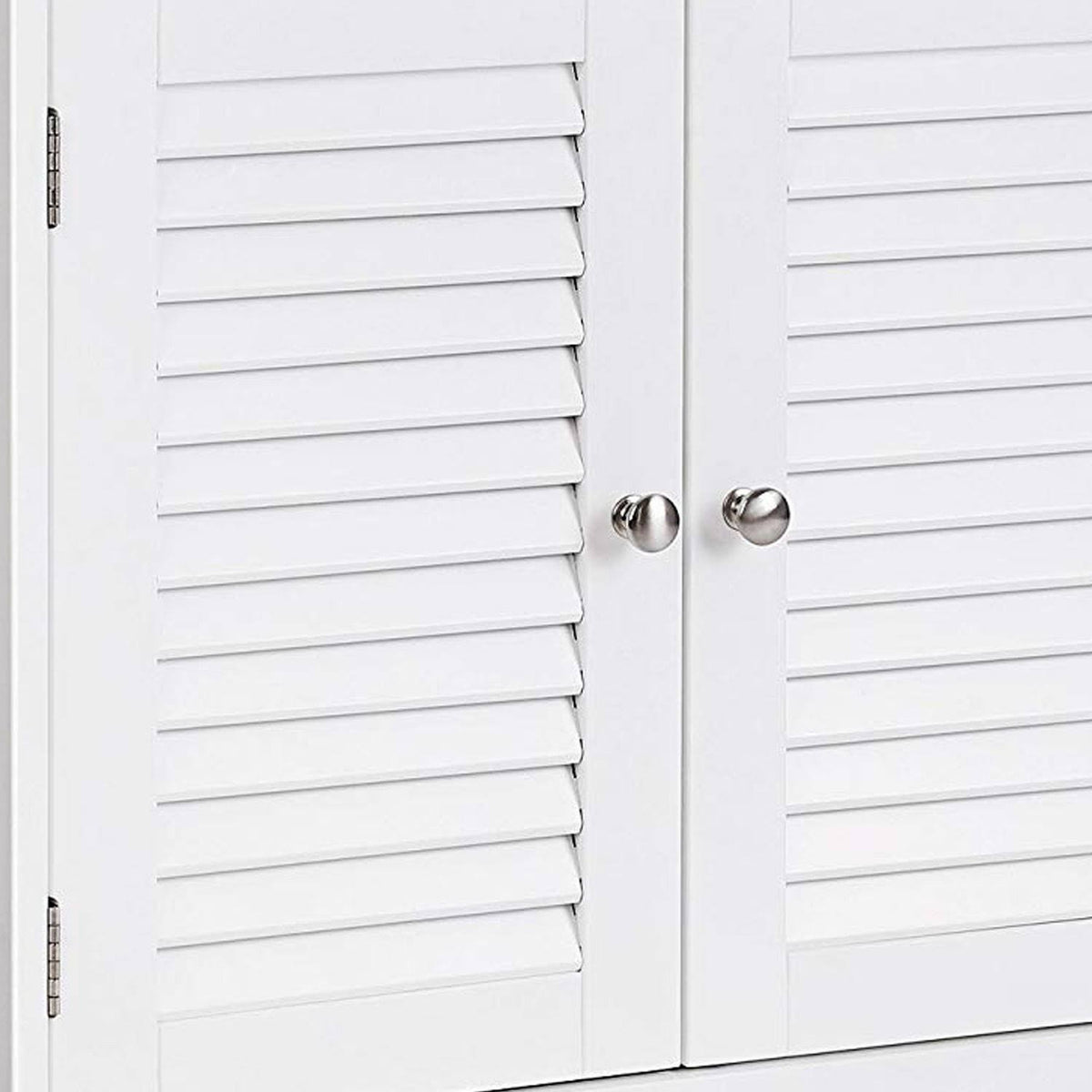 White Wooden Bathroom Cabinet with 2 Door P3877