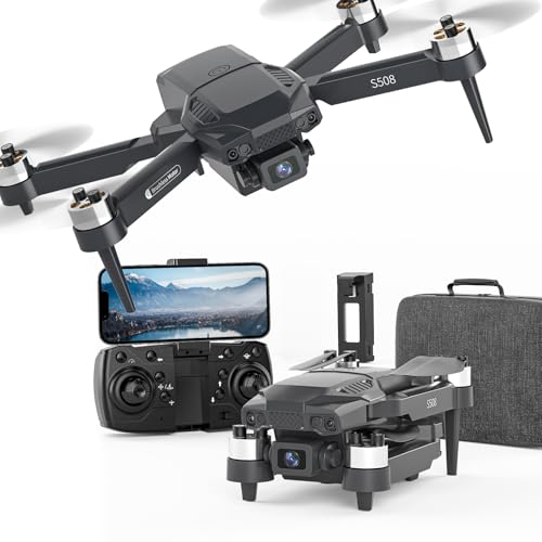 Mini Drone with Camera, FPV RC Quadcopter, Foldable Drone with Carry Case T868121