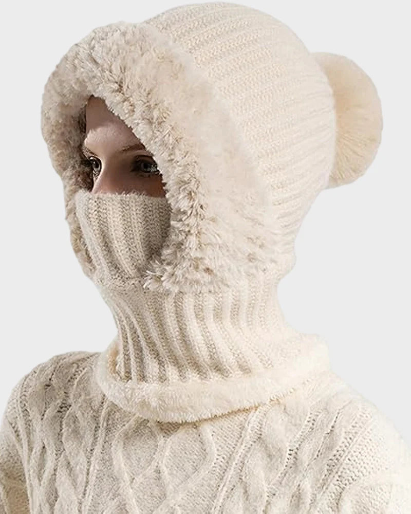 Warm Knit Beanie with Pom Pom K85746