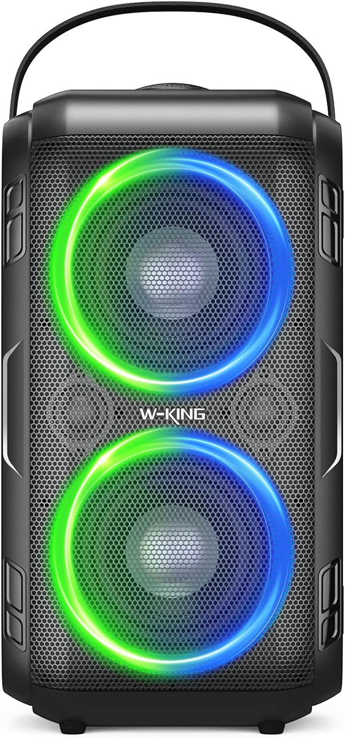 80W Bluetooth Speaker with LED Lights and 12000mAH Battery E490873