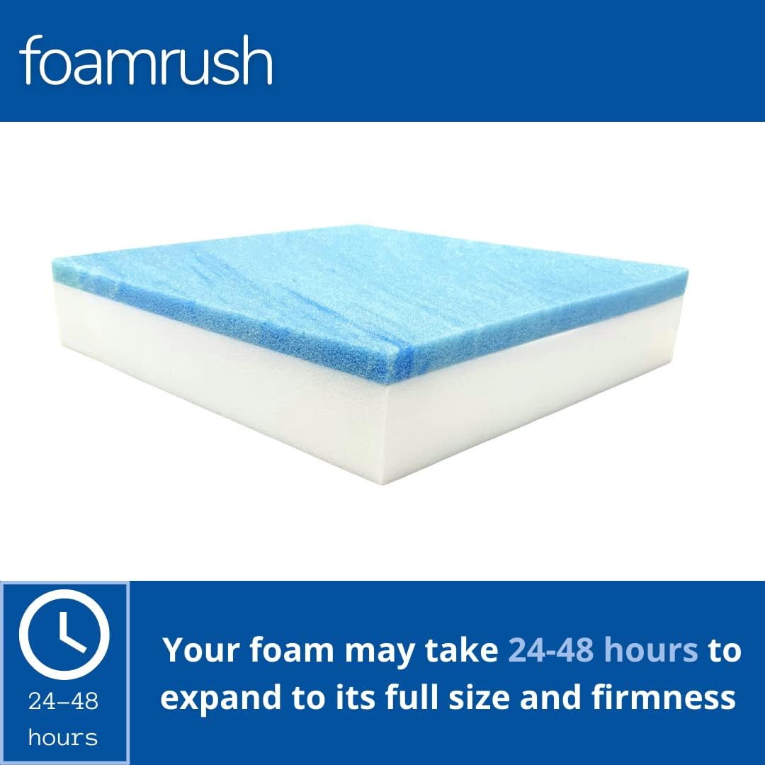 Cool Gel Memory Foam Square Chair Cushion Medium Firm T729