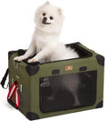 Army Green Large Portable Dog Crate with Carrying Bag B9802