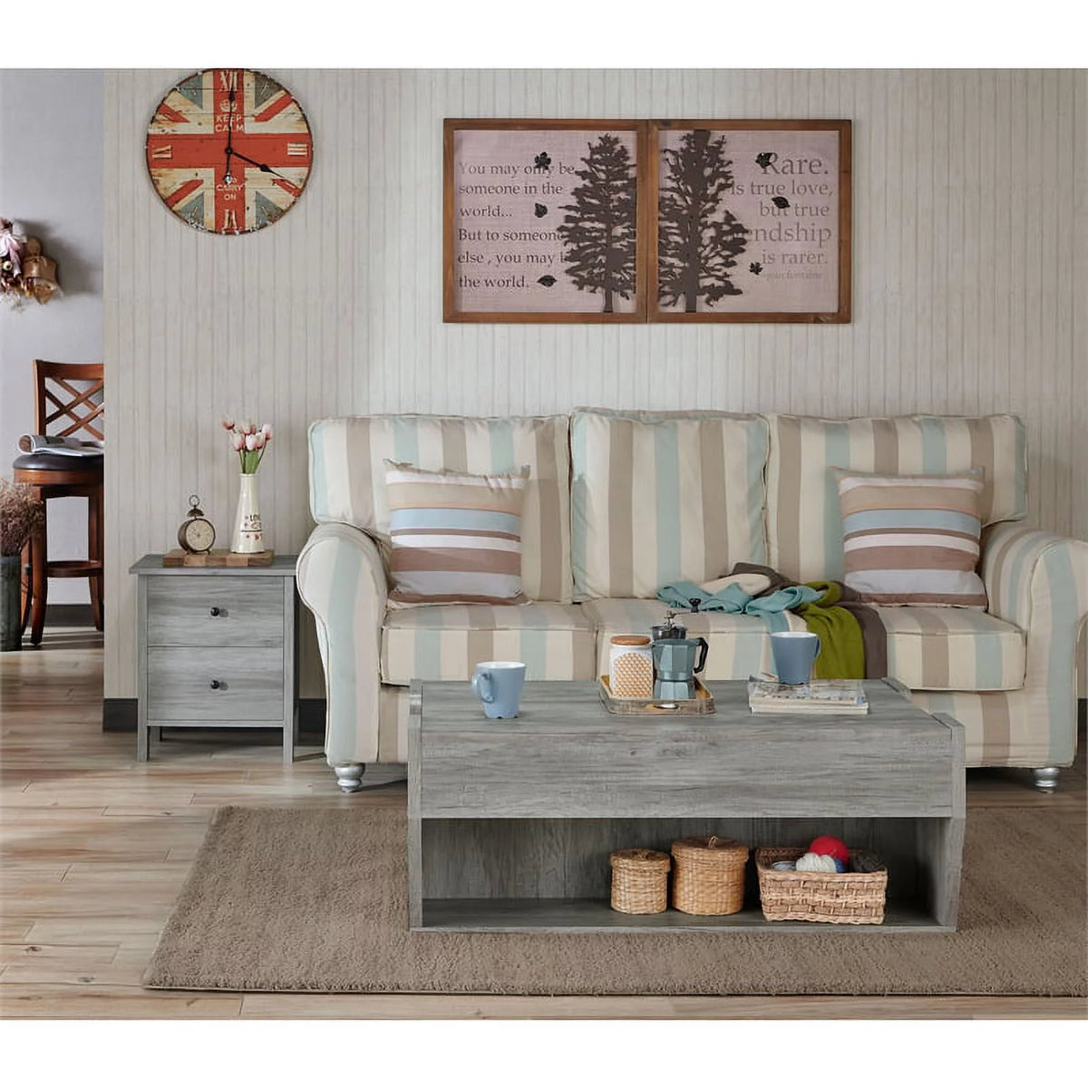 3-Piece Wood Coffee Table Set F406296