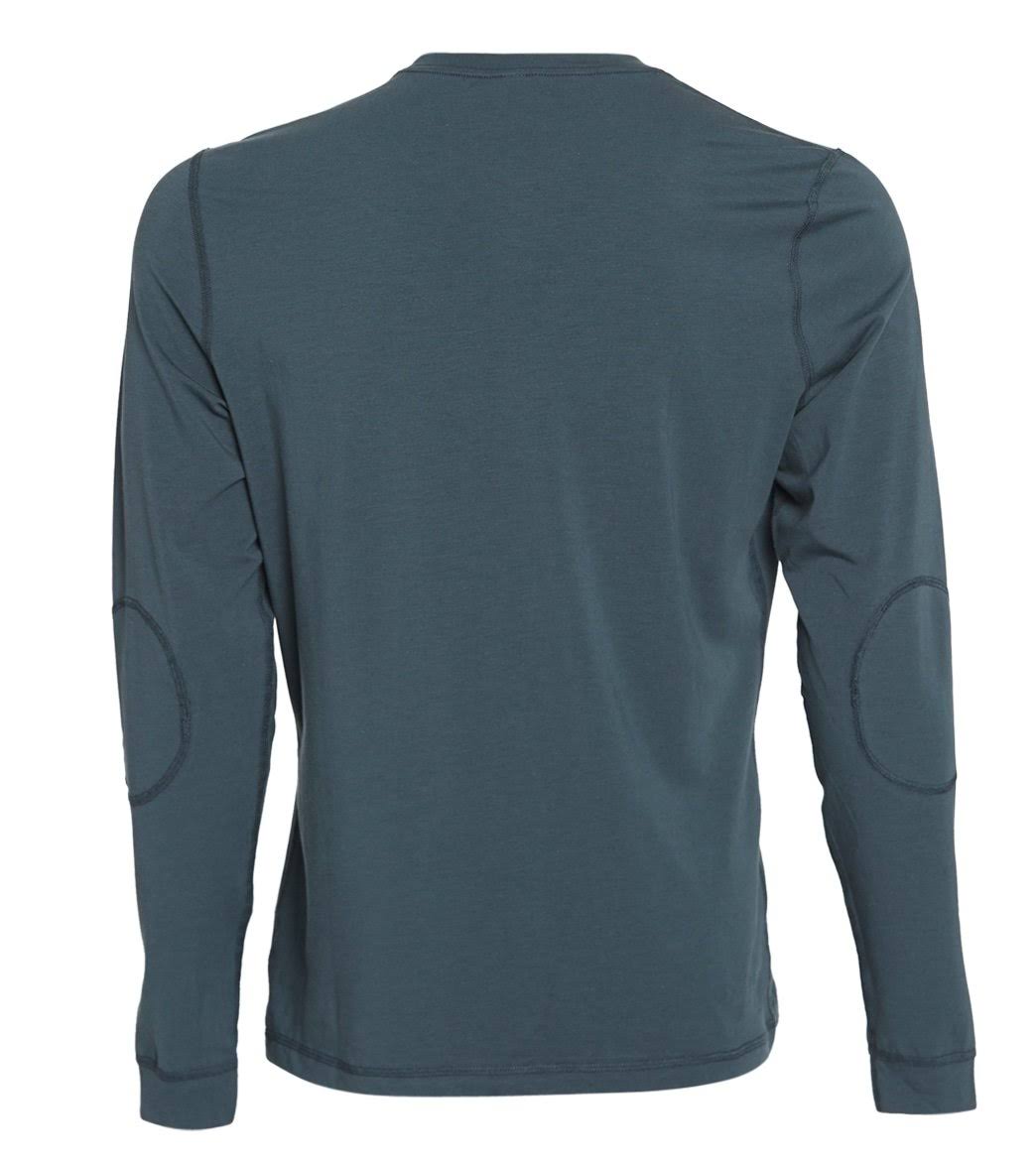 Long-Sleeve Henley - Large / Indigo U323