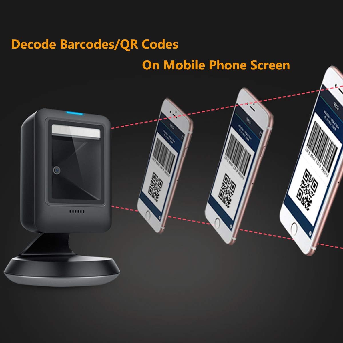 2D Barcode Scanner, USB, Pack of 2 B8096