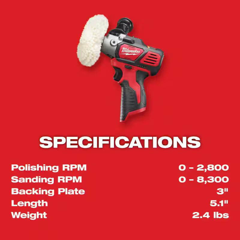 12V Cordless Variable Speed Polisher/Sander Kit G9086
