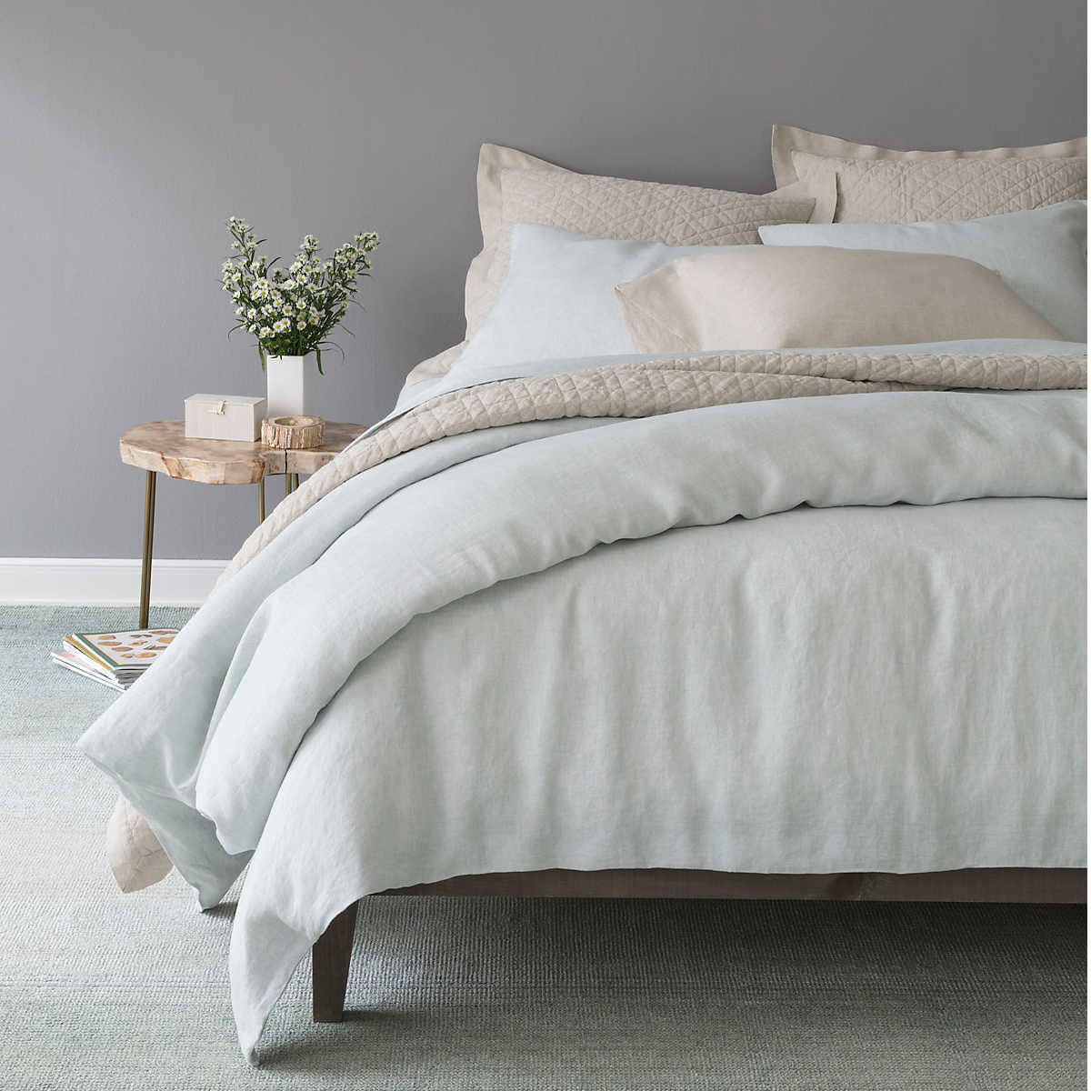 Twin Linen Duvet Cover W202100