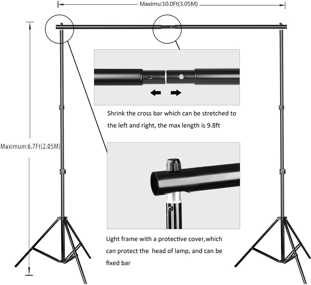 400W 5500K Photography Umbrella Lighting Kit B883