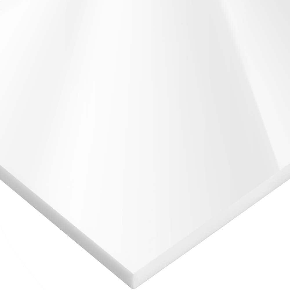 White Cast Acrylic Sheet 48x22L x 48x22W x 1/8x22 Thick J44777