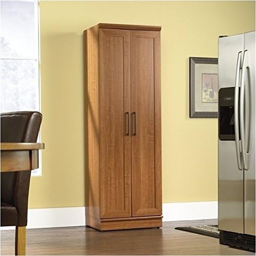 23 W Multi-Function Storage Cabinet in Sienna Oak Finish S22590
