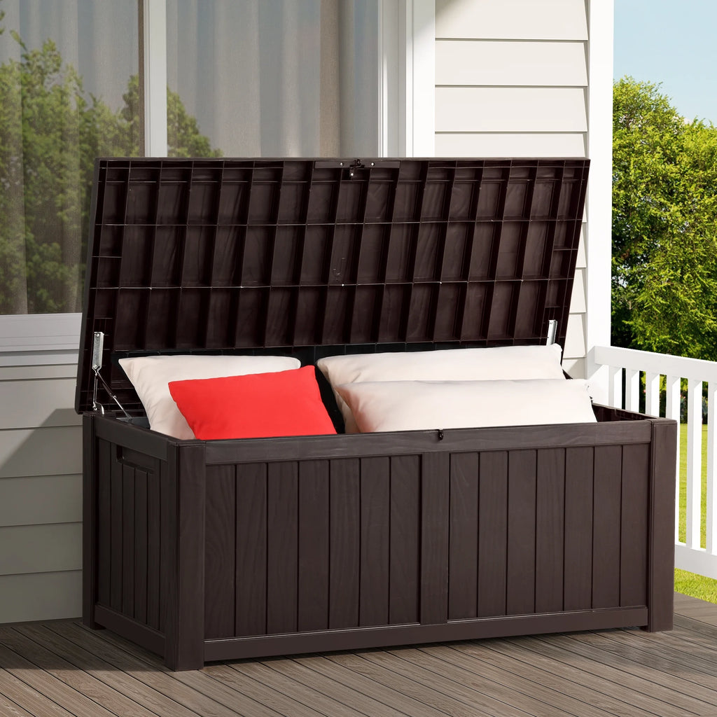 Outdoor Storage Deck Box 120 Gallon Resin M510